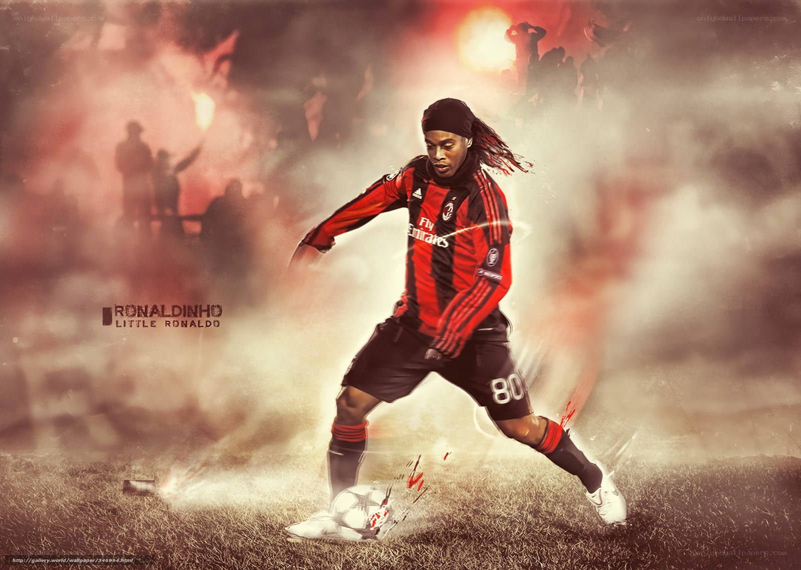 Ronaldinho in action