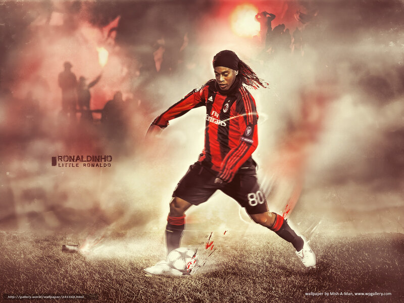 Ronaldinho in action