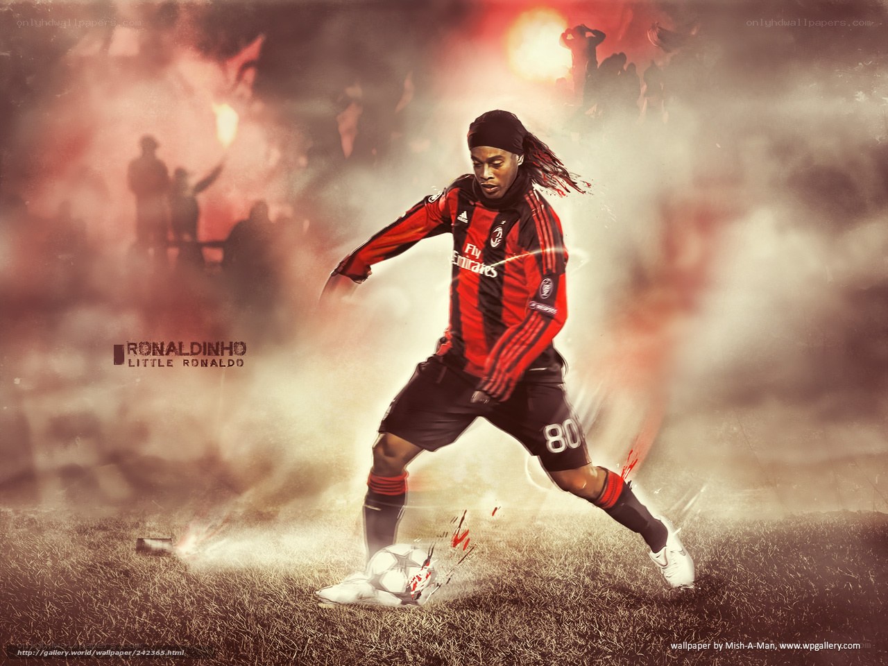 Ronaldinho in action