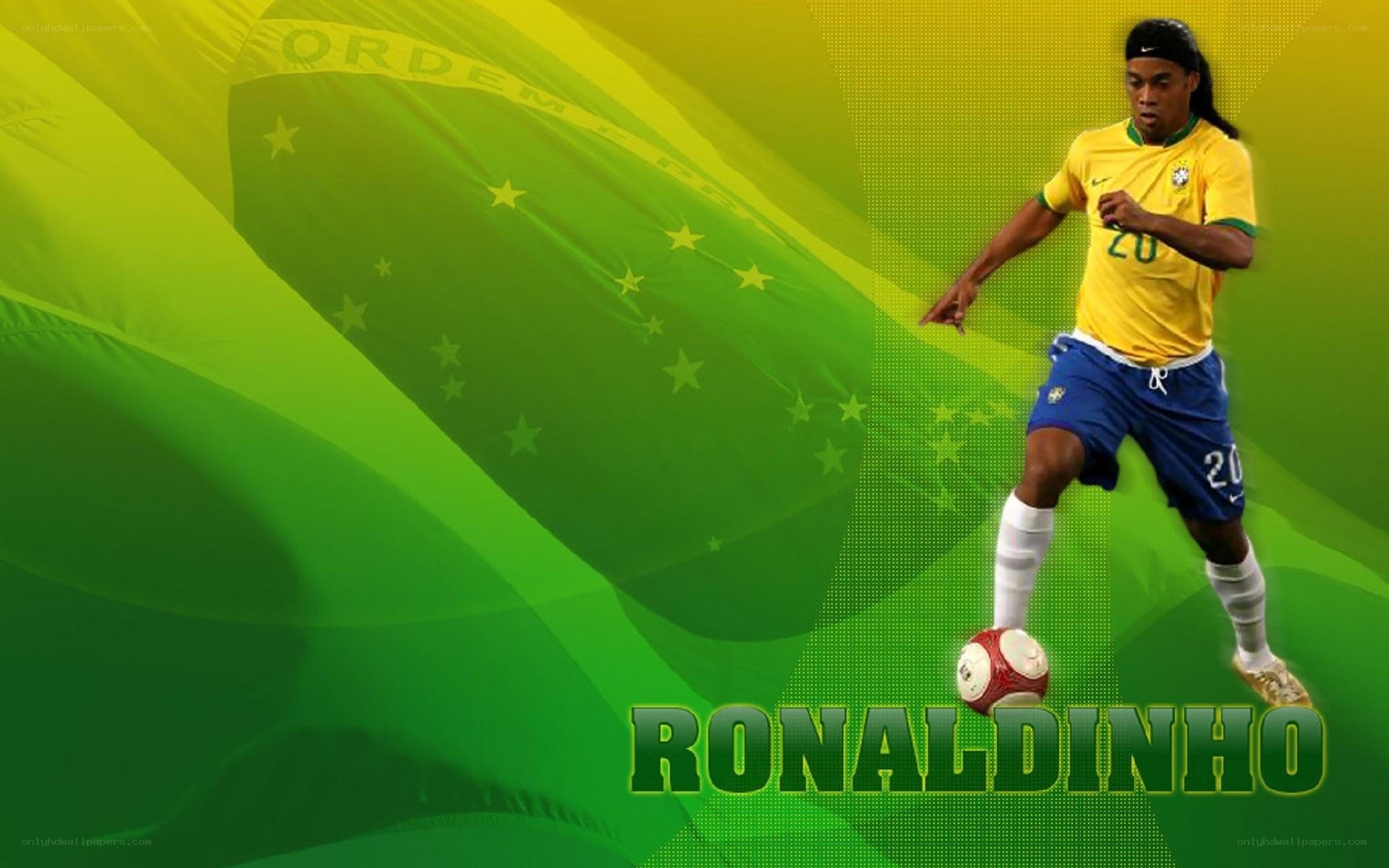 Ronaldinho in Brazil kit