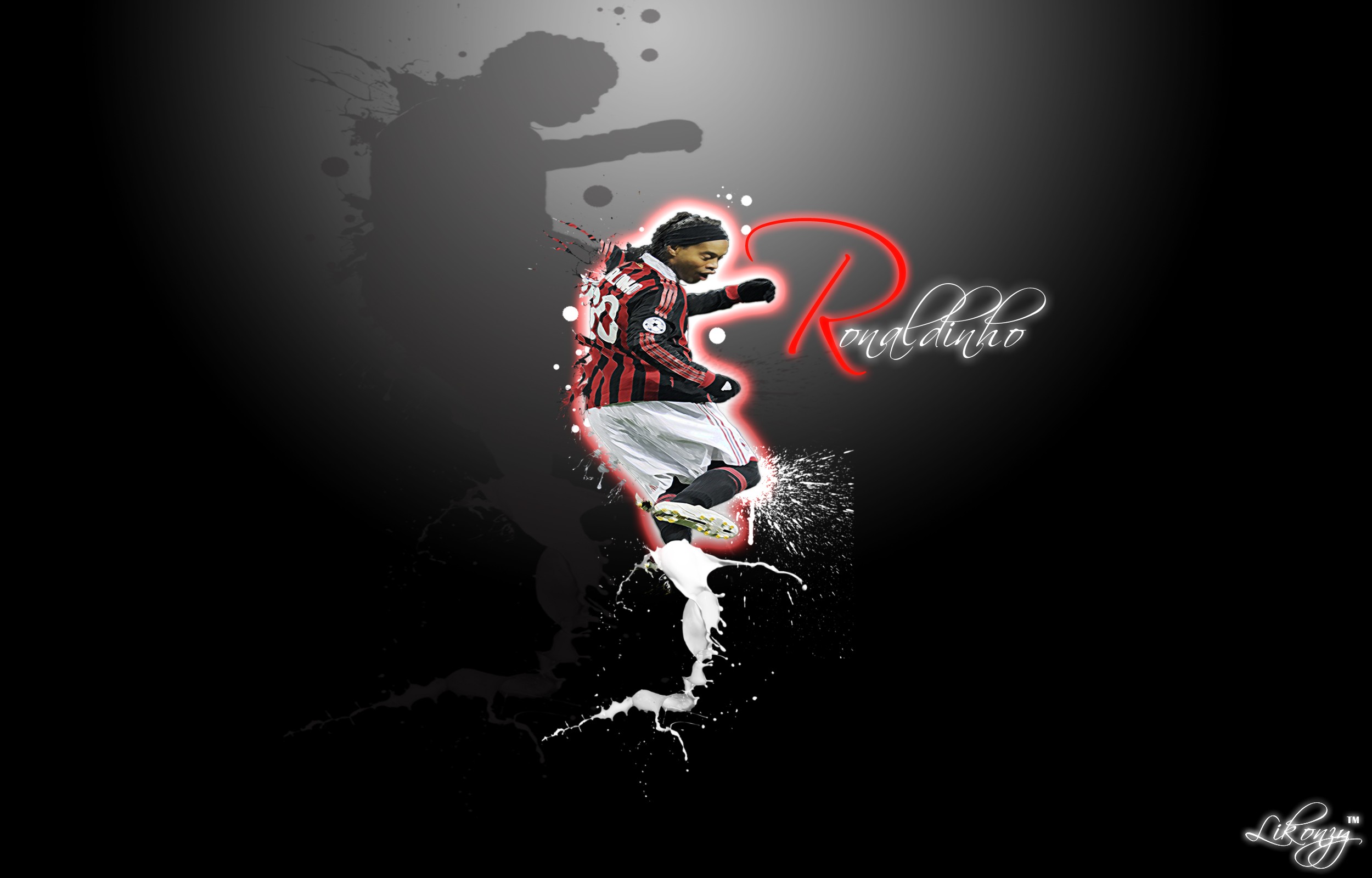 Ronaldinho soccer action