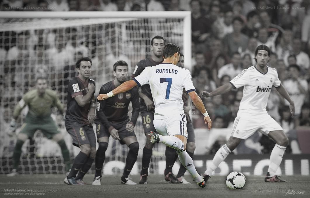 Ronaldo in action during a match