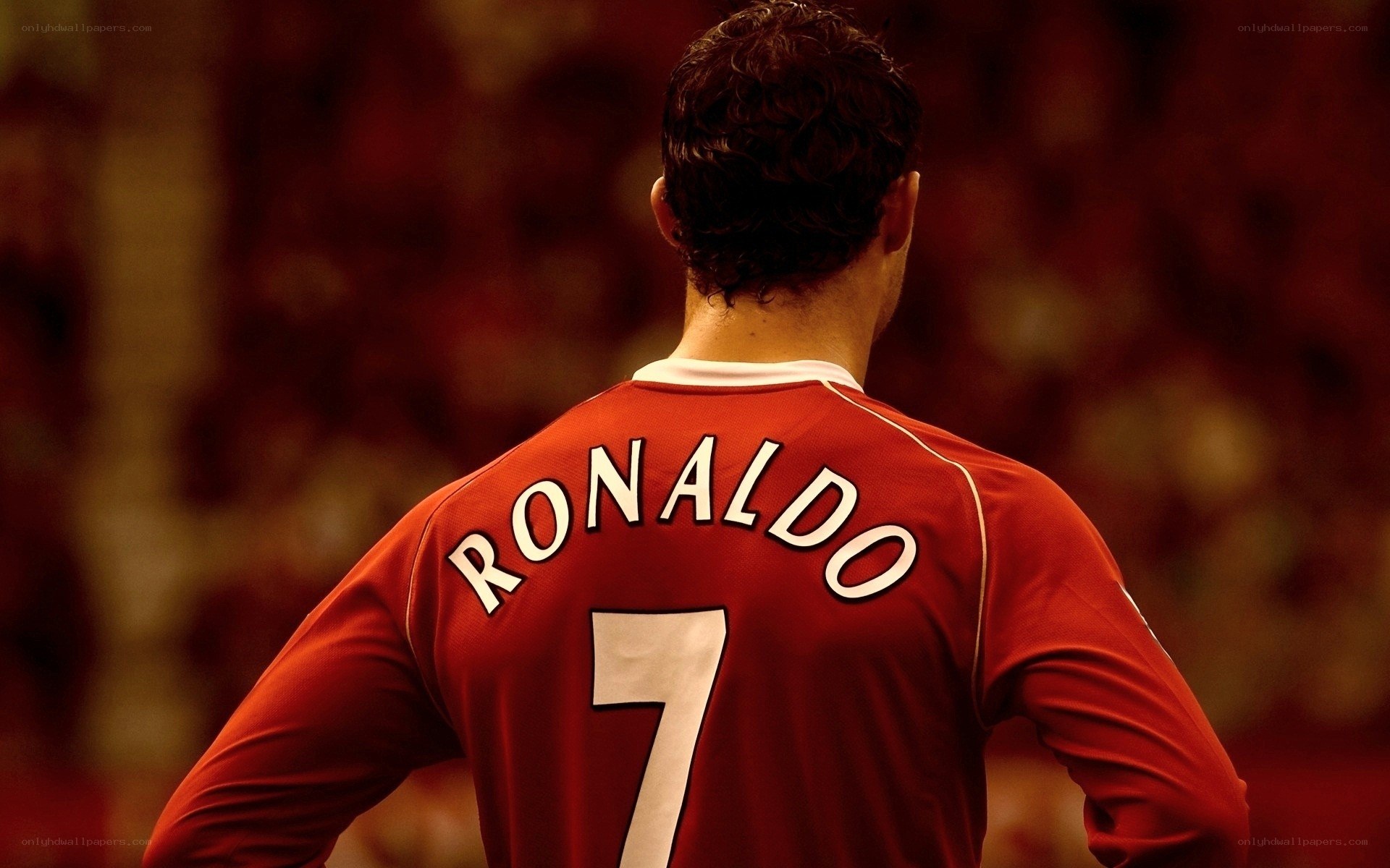 Ronaldo in red jersey