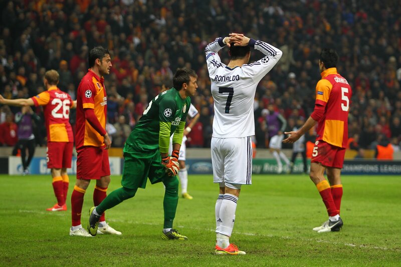 Ronaldo reacts after goal