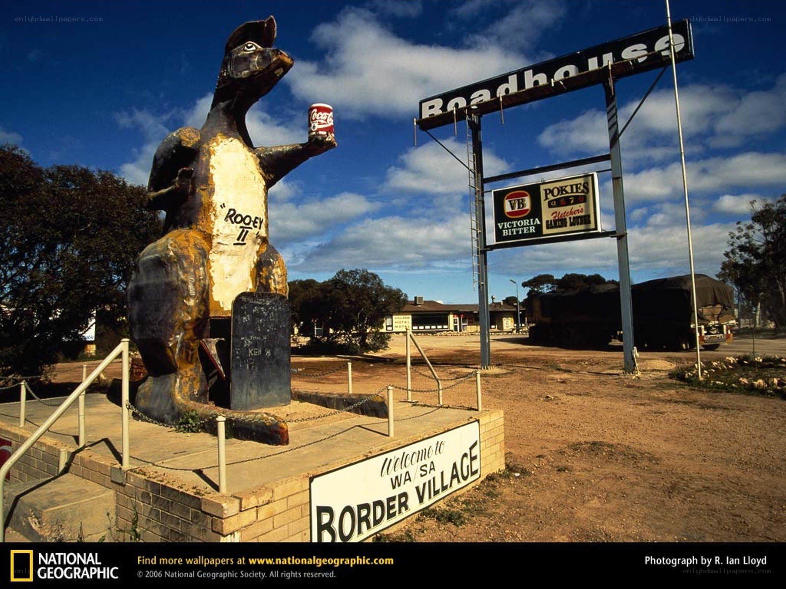 Rooey the kangaroo statue