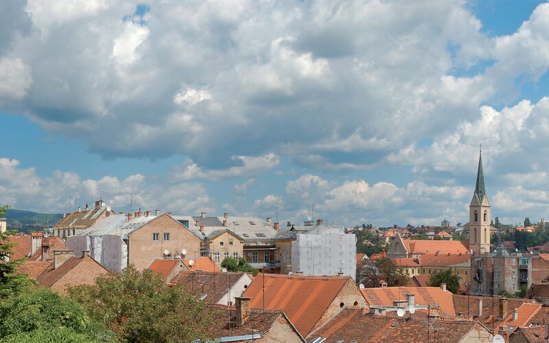 Roofs of a European town