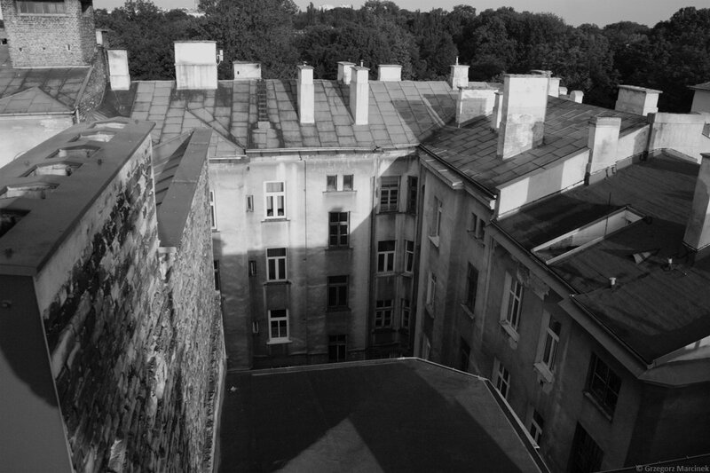 Roofscape of old buildings