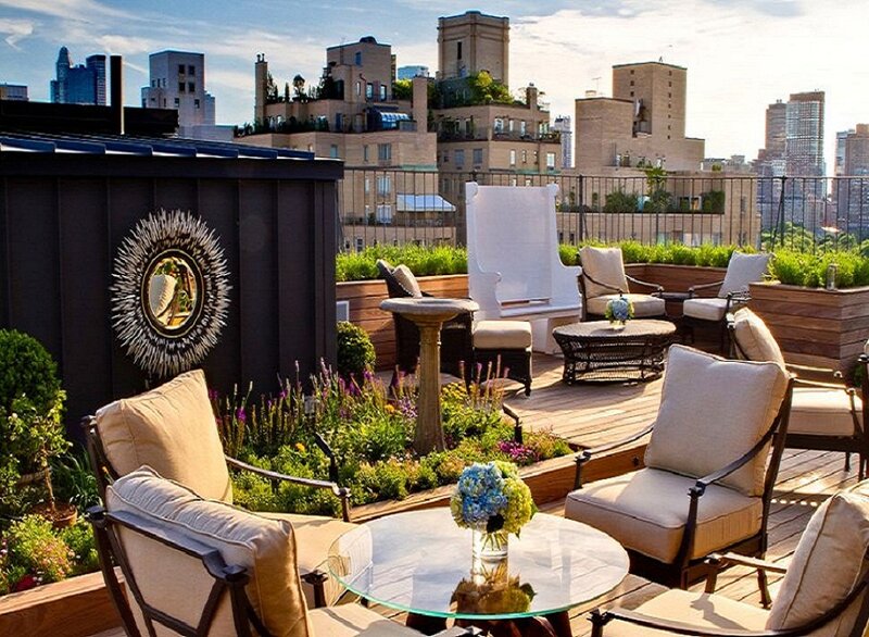 Rooftop Garden Seating