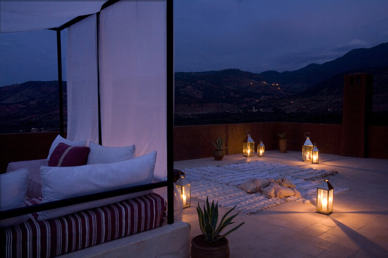 Rooftop Lounge at Dusk