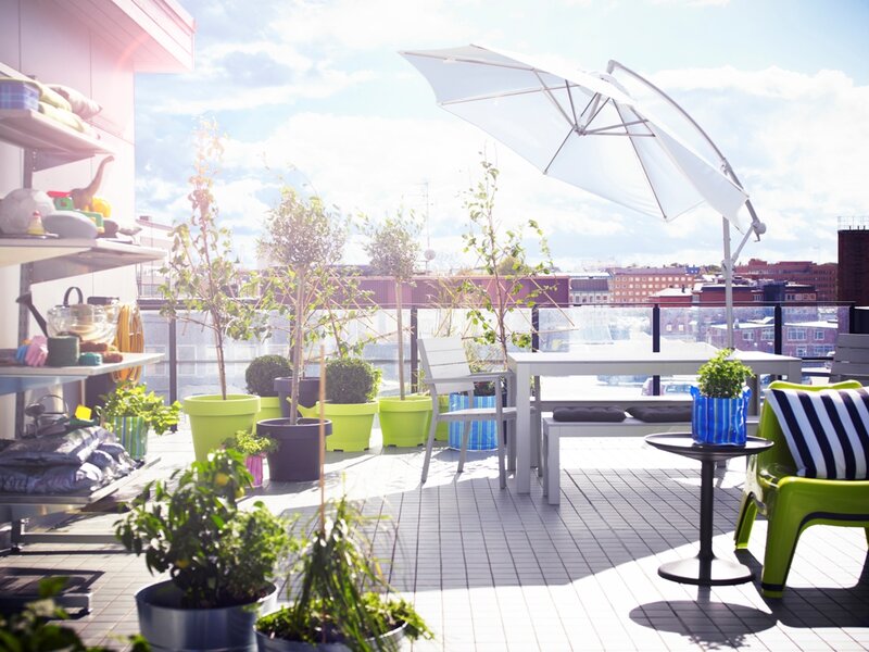 Rooftop Patio with Furniture