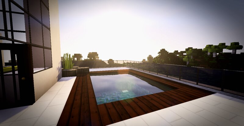 Rooftop Pool in Game