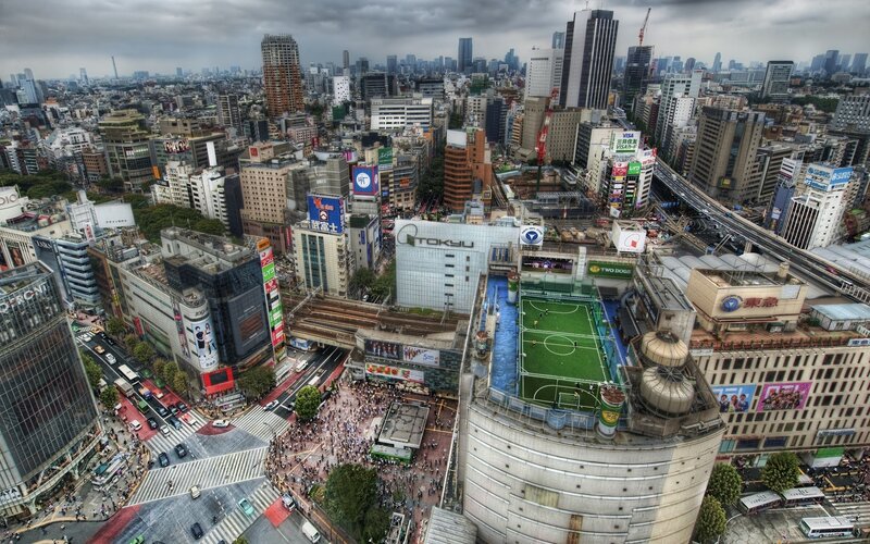 Rooftop Soccer Field — Gray