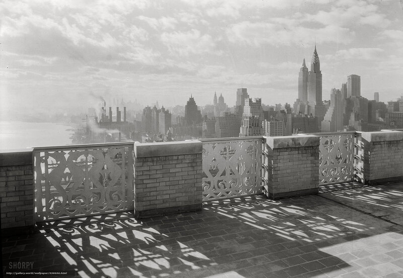 Rooftop View of City
