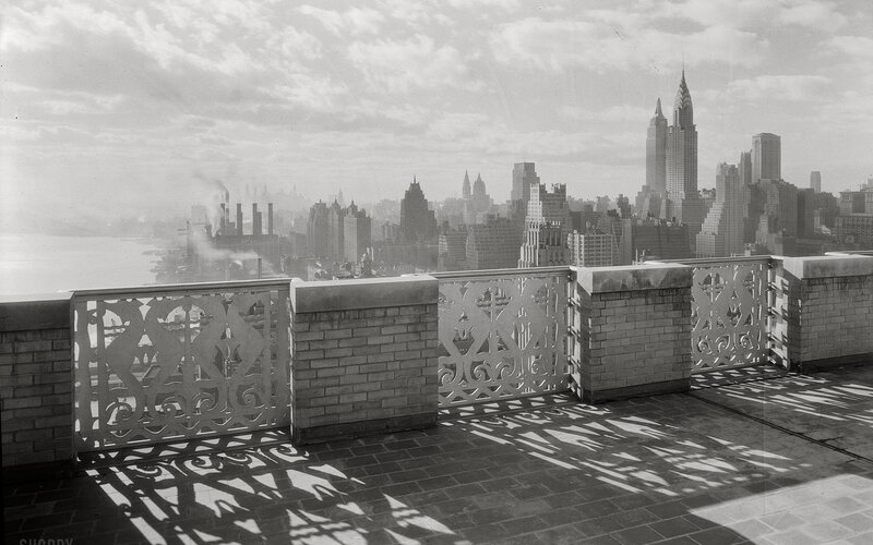 Rooftop view of NYC skyline
