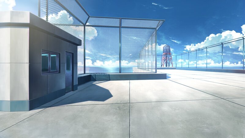 Rooftop with Water Tower — Blue