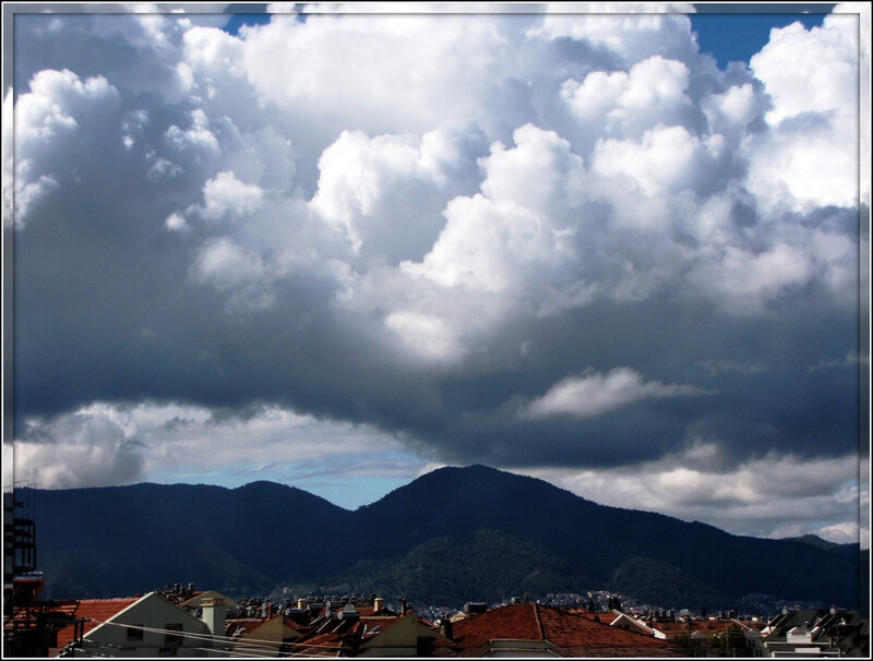 Rooftops and Mountains