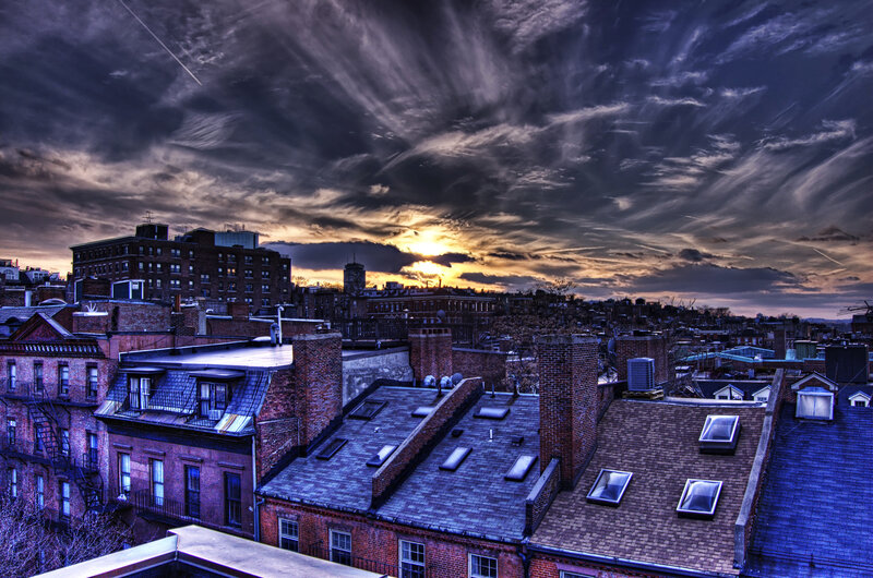 Rooftops at Sunset