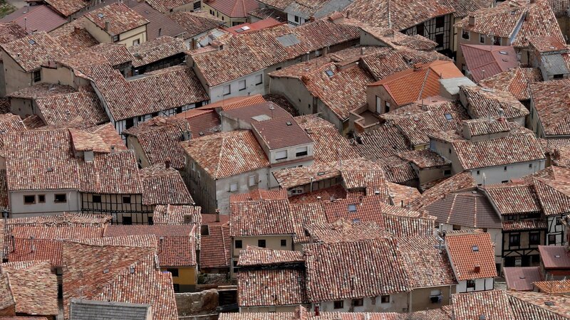 rooftops of a historic town