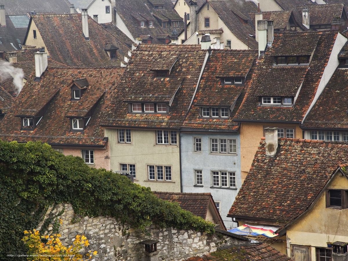 rooftops of a historic town