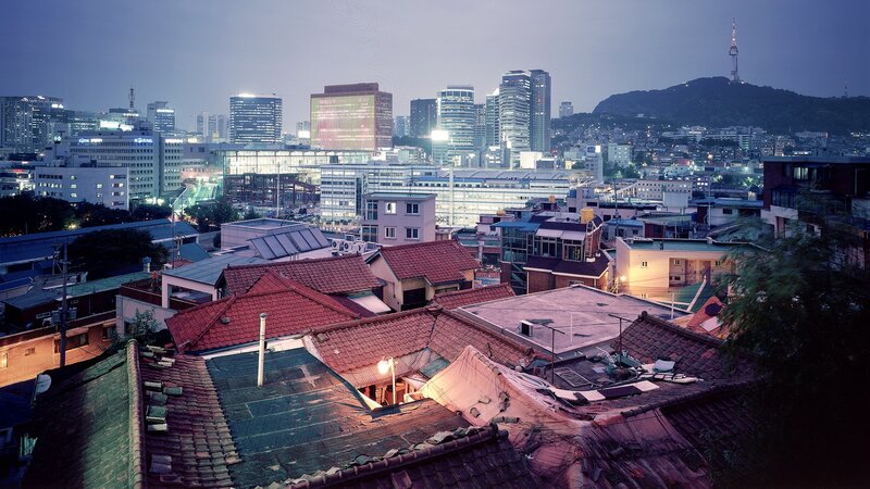 Rooftops of Seoul at Dusk