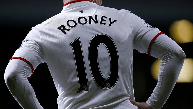 Rooney jersey back view
