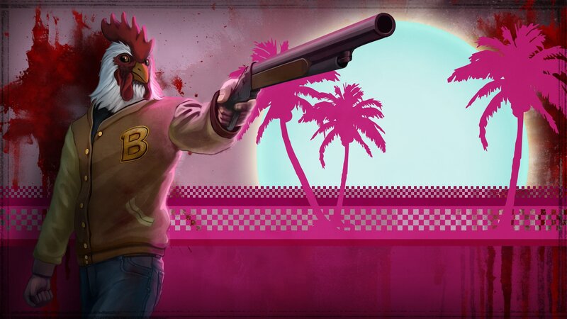 Rooster Character with Gun