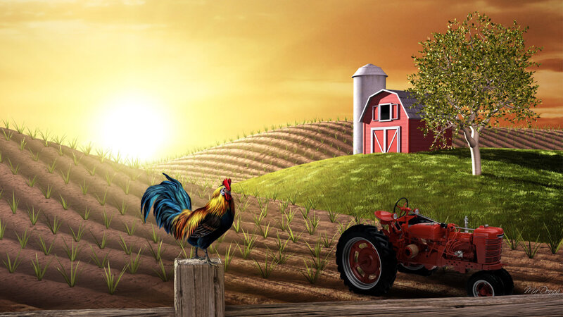 Rooster on a Post