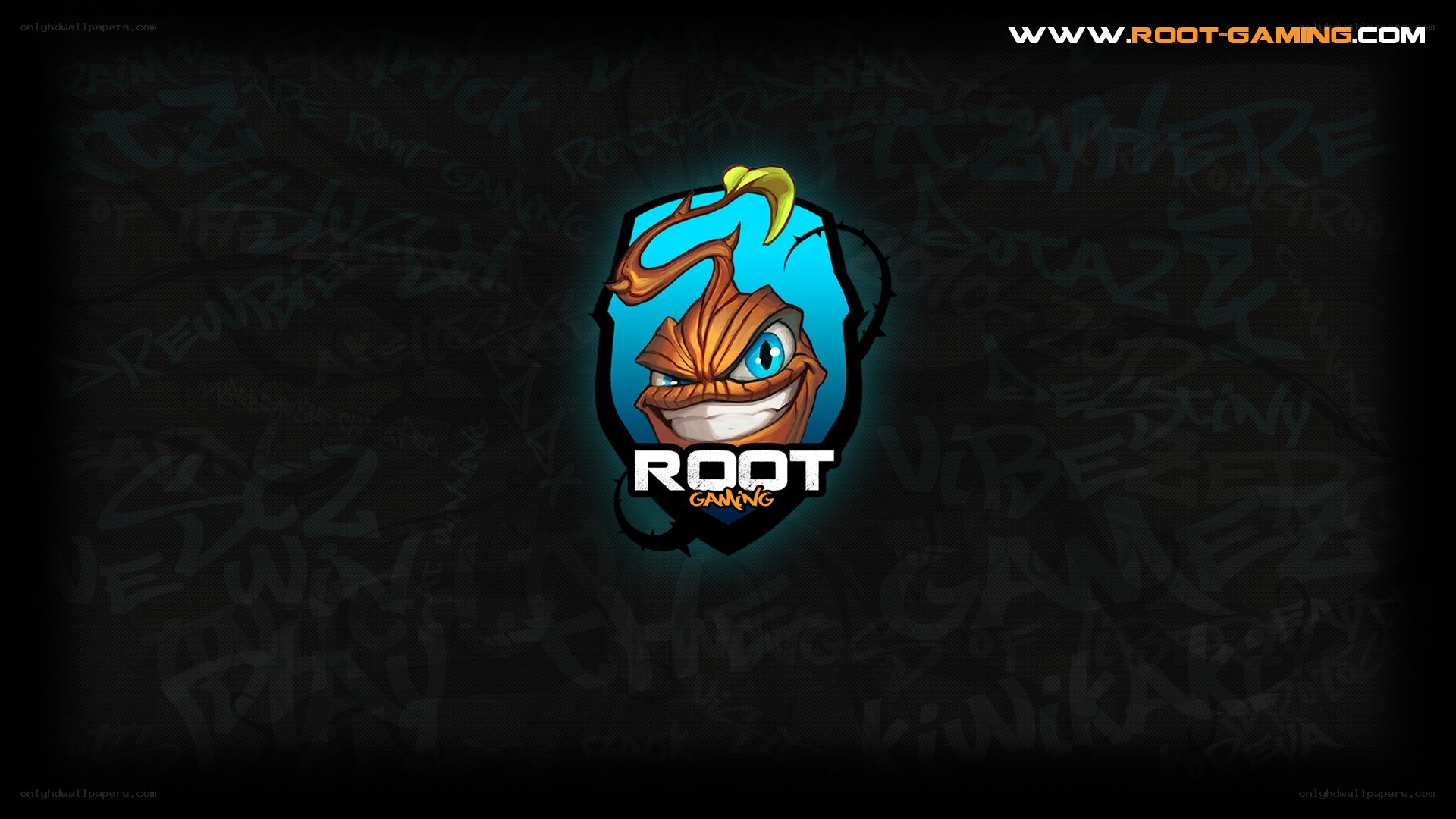 Root Gaming logo wallpaper