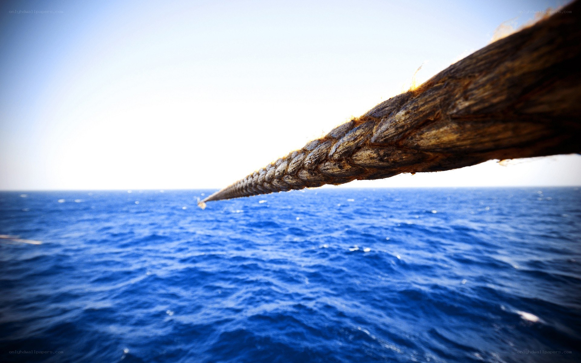 Rope on the open sea