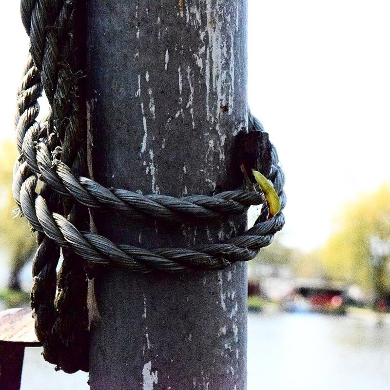 Rope Wrapped Around Pole