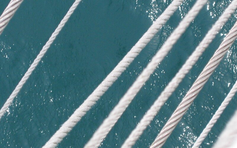 Ropes over water