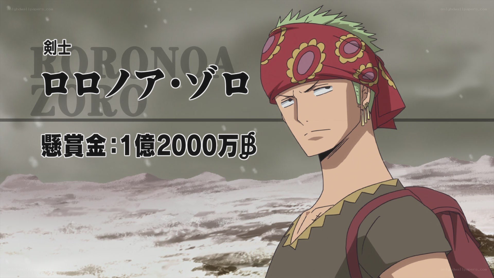 Roronoa Zoro bounty reveal