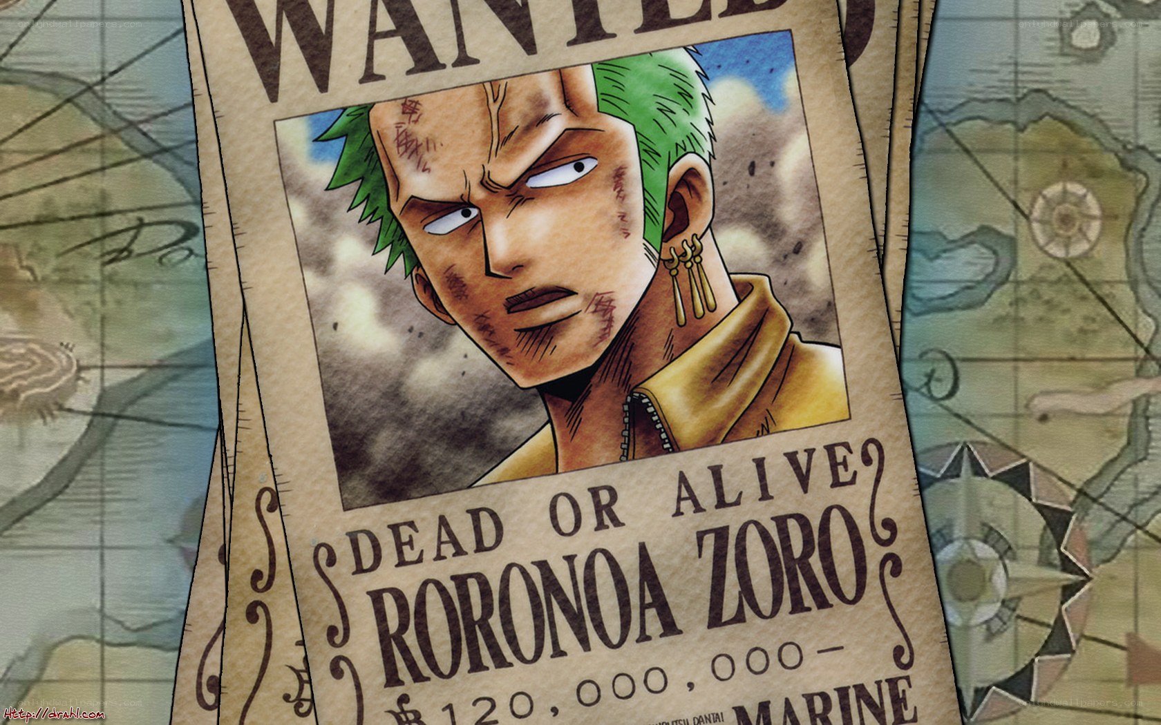 Roronoa Zoro wanted poster