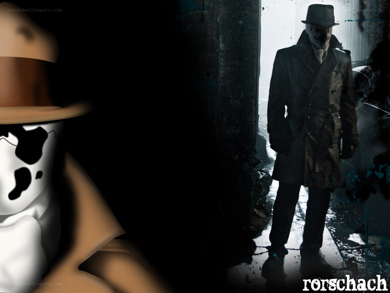 Rorschach in the alley