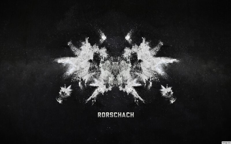 Rorschach inkblot logo