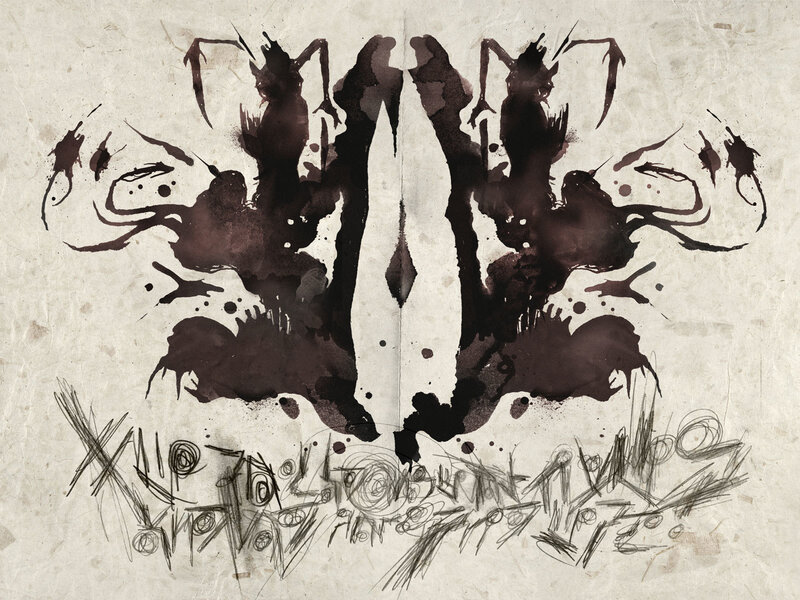 Rorschach inkblot test art