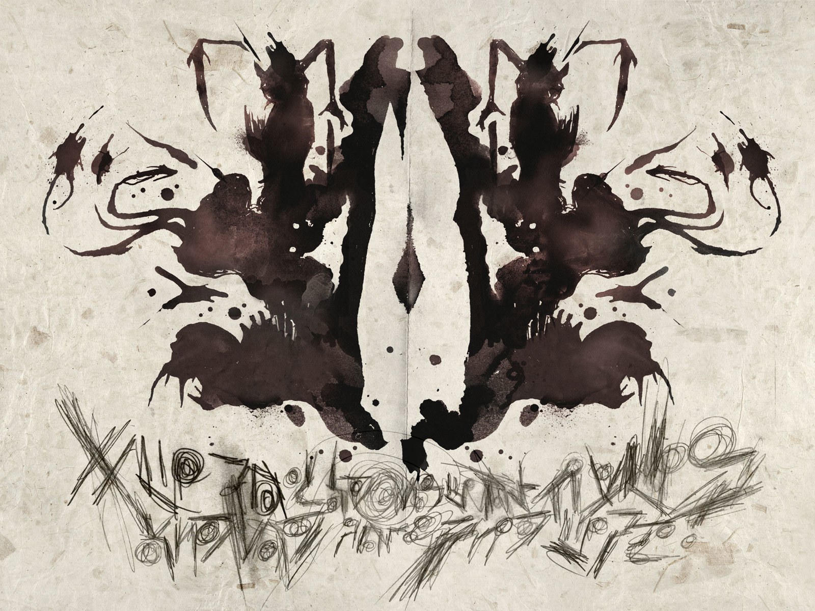 Rorschach inkblot test art