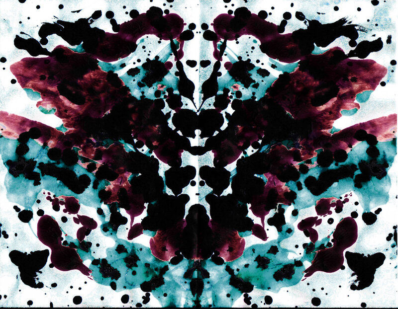 Rorschach Inkblot Test — Black