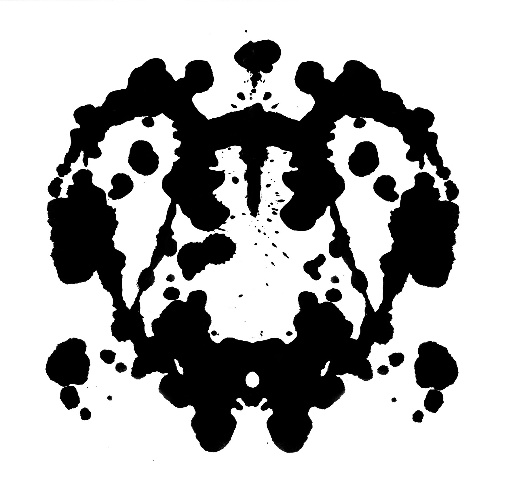 Rorschach inkblot test pattern