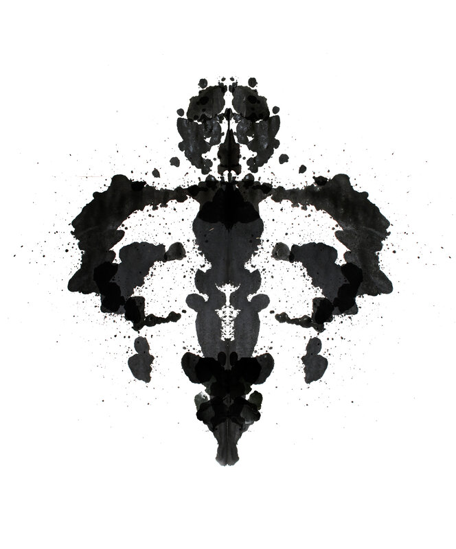 Rorschach inkblot test pattern