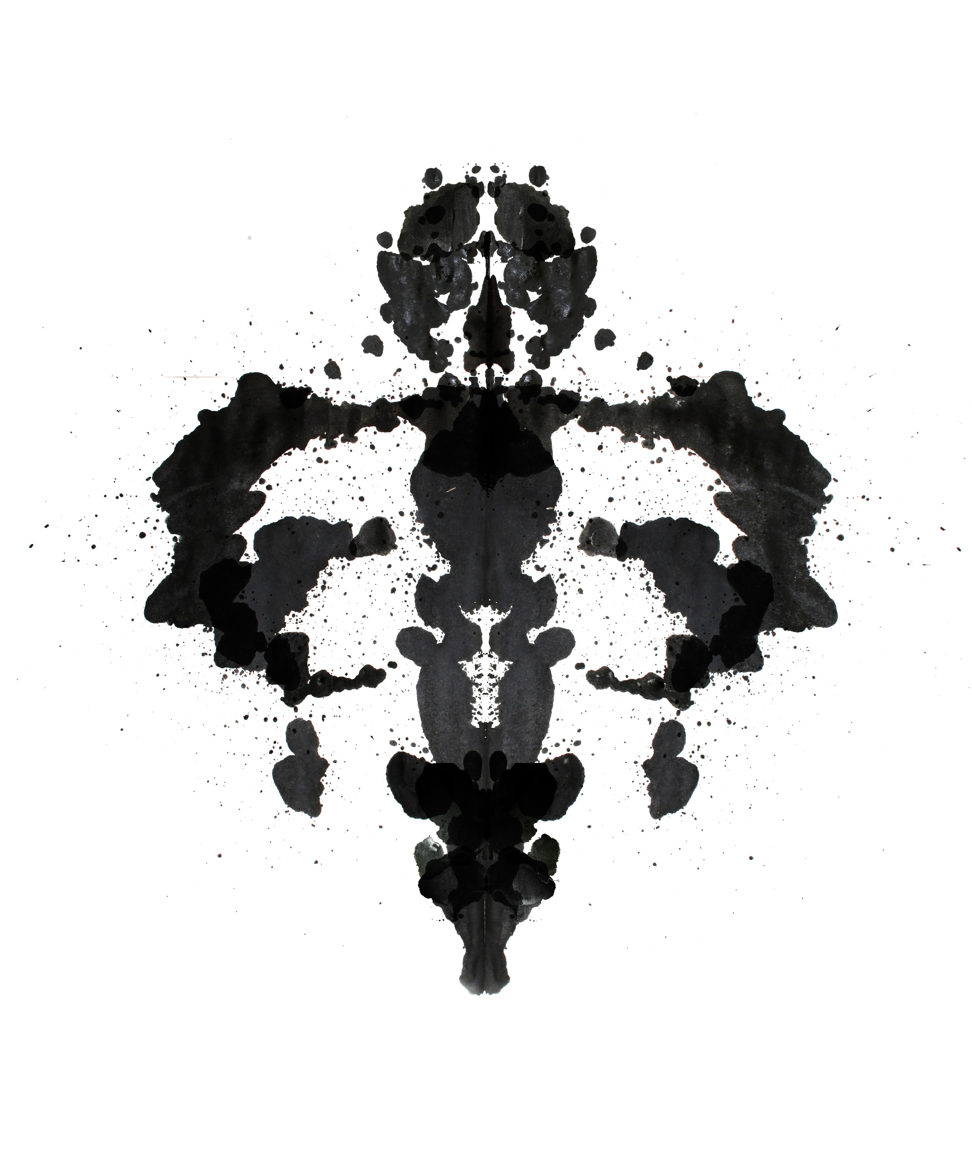 Rorschach inkblot test pattern