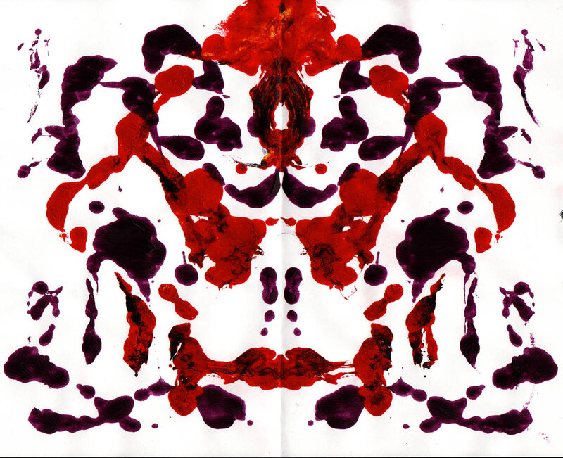 Rorschach inkblot test pattern