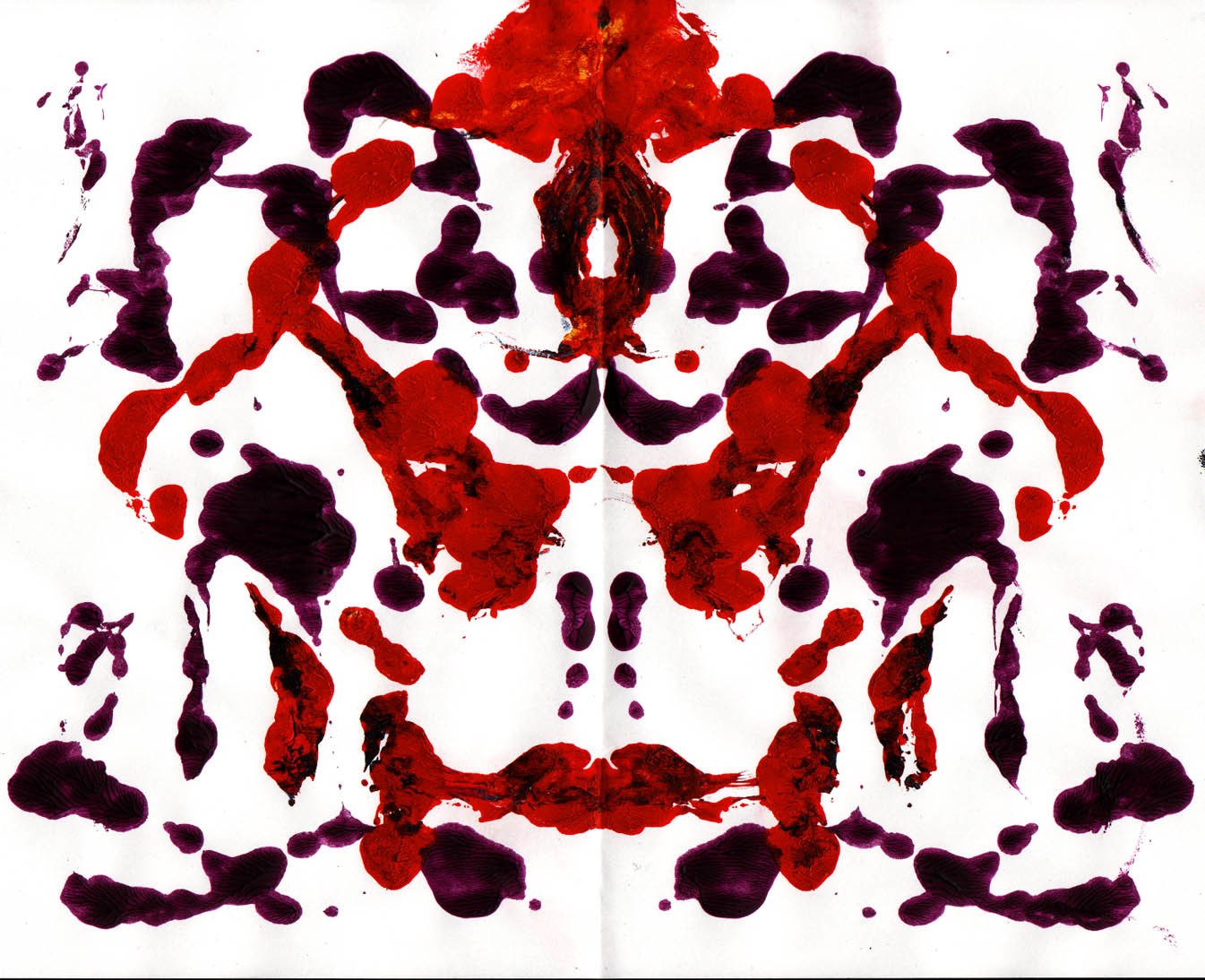 Rorschach inkblot test pattern