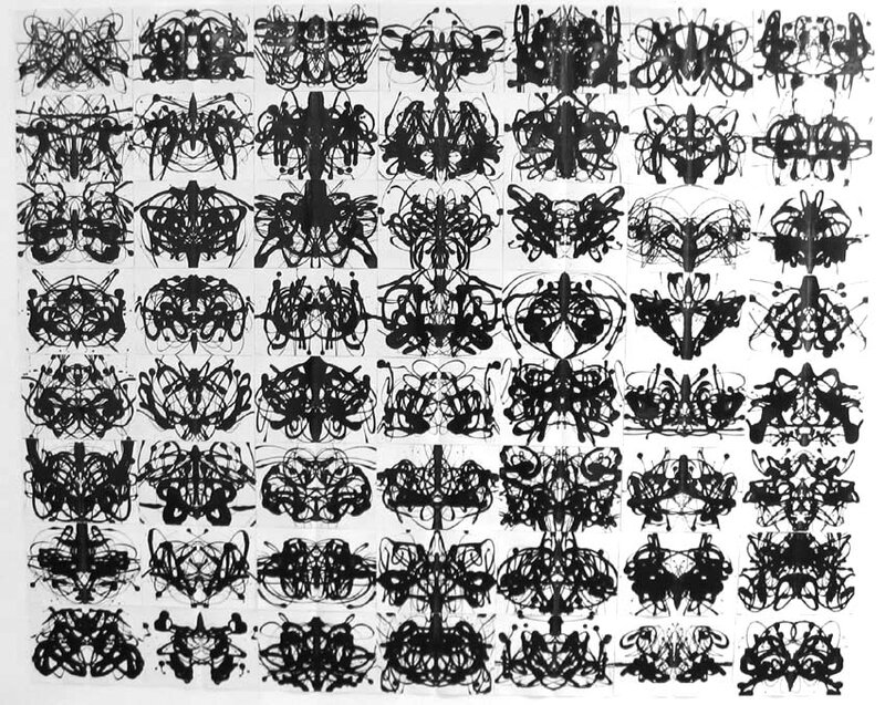 Rorschach inkblot test patterns