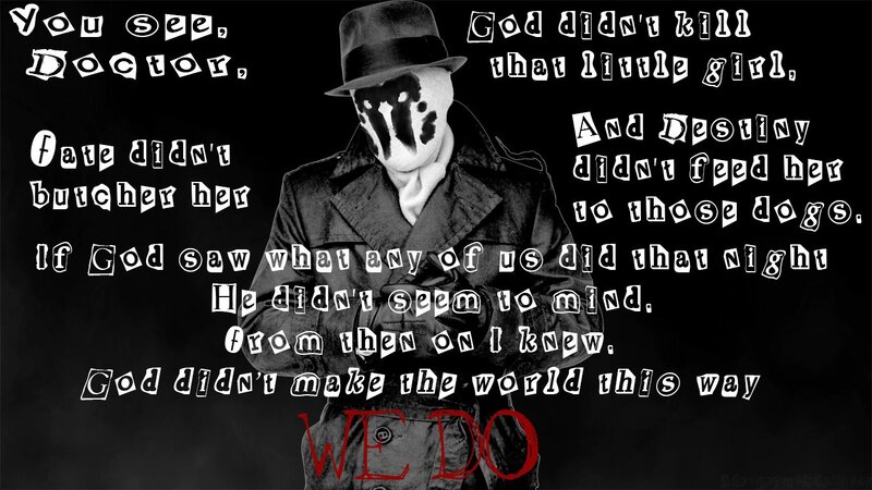Rorschach quote from Watchmen
