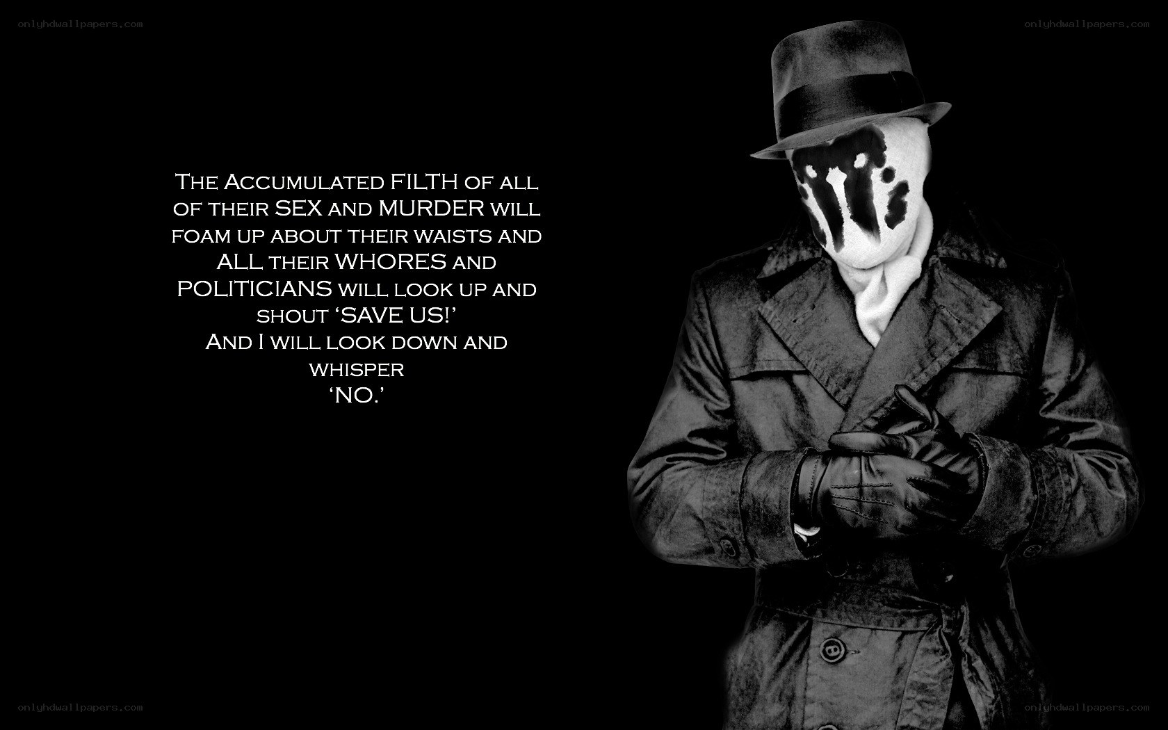 Rorschach quote from Watchmen