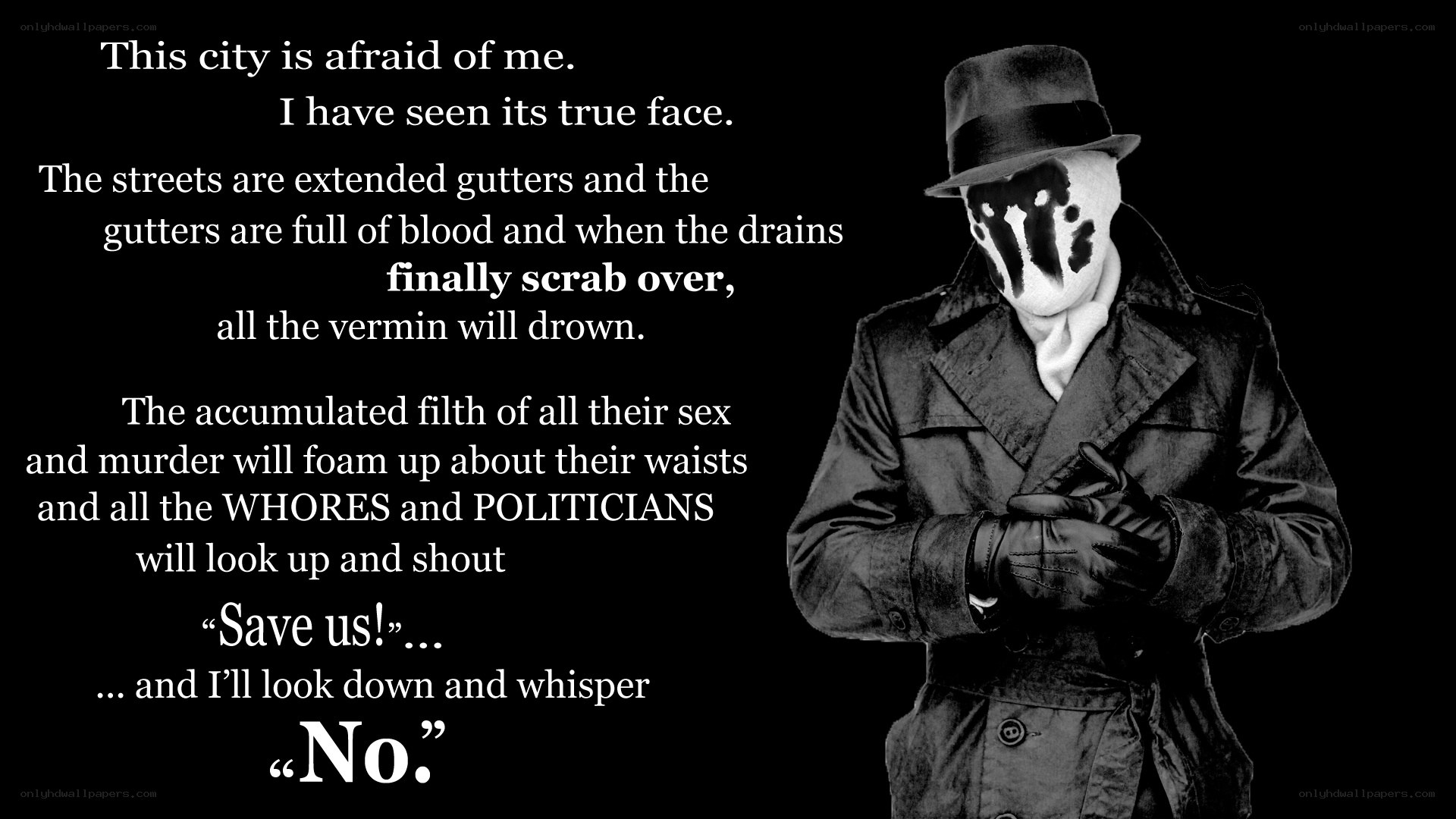 Rorschach's city quote