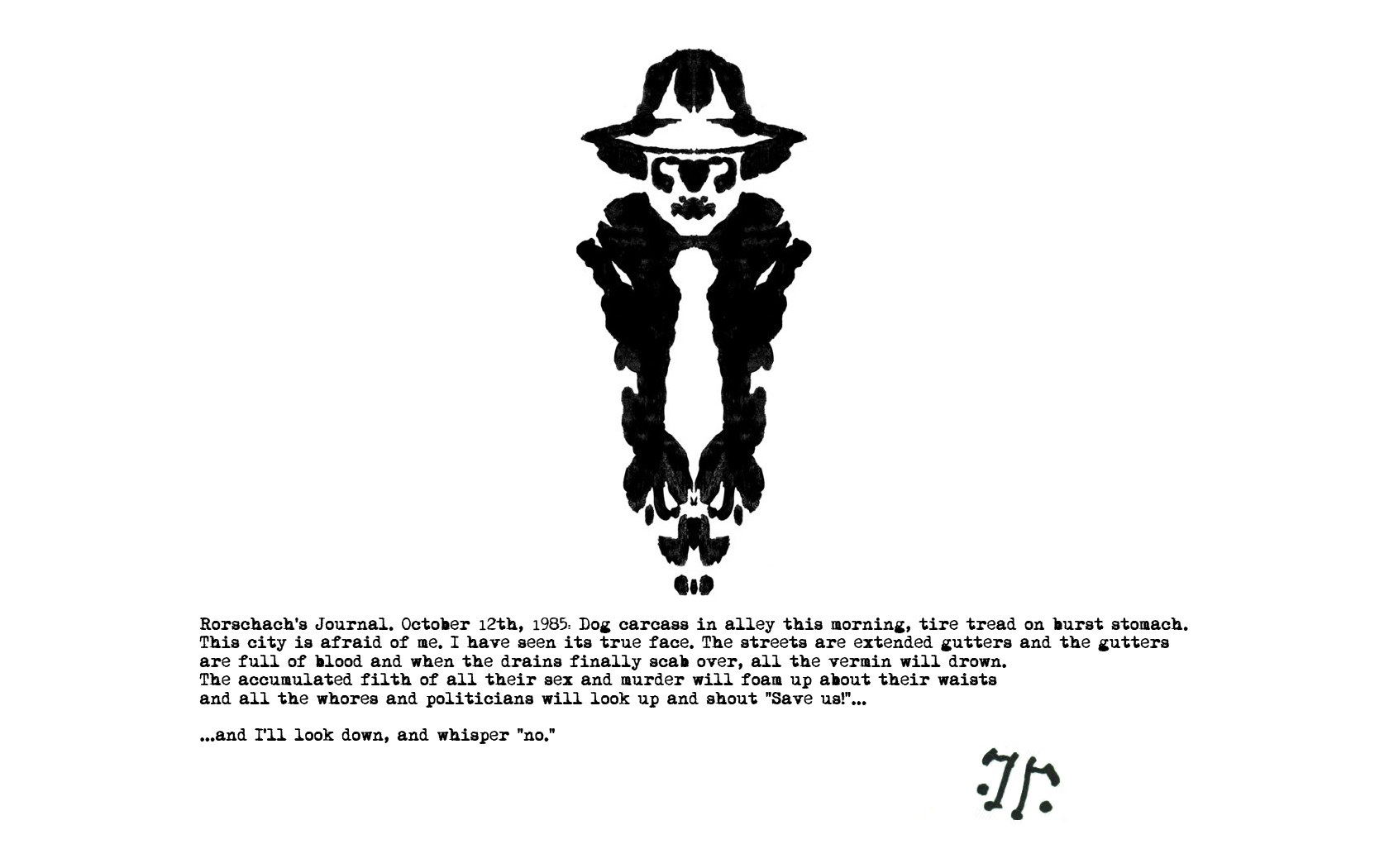 Rorschach's Journal Entry