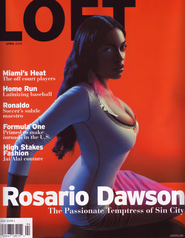 Rosario Dawson on magazine cover