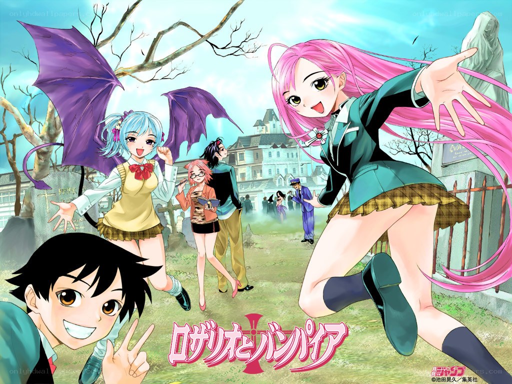 Rosario + Vampire anime art